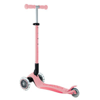Globber Primo Foldable Plus Lights V2 可摺疊滑板車 - Pastel Pink / Fuchsia (3 - 9Y+)