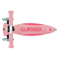 Globber Primo Foldable Plus Lights V2 可摺疊滑板車 - Pastel Pink / Fuchsia (3 - 9Y+)