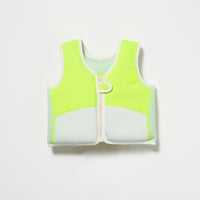 SUNNYLiFE Swim Vest Shark Tribe Blue Neon Citrus