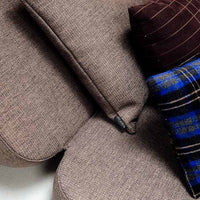 by KlipKlap KK 3 Fold Sofa 36x120x70cm - Brown W. Sand (Pre-Order; Est. Delivery in 3-6 Weeks)