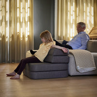 by KlipKlap KK 3 Fold Sofa Single Soft 36x70x70cm - Soft Rose W. Rose (Pre-Order; Est. Delivery in 3-6 Weeks)