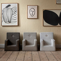 by KlipKlap KK Kids Chair 50x43x33cm - Sand W. Sand (Pre-Order; Est. Delivery in 3-6 Weeks)