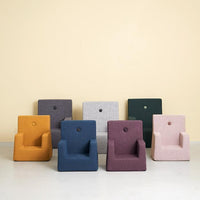 by KlipKlap KK Kids Chair 50x43x33cm - Multi Grey W. Grey (Pre-Order; Est. Delivery in 3-6 Weeks)