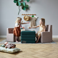 by KlipKlap KK Kids Chair 50x43x33cm - Beige W. Sand (Pre-Order; Est. Delivery in 3-6 Weeks)