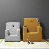 by KlipKlap KK Kids Chair XL 63x49x42cm - Brown W. Sand (Pre-Order; Est. Delivery in 3-6 Weeks)
