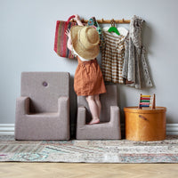 by KlipKlap KK Kids Chair XL 63x49x42cm - Multi Grey W. Grey (Pre-Order; Est. Delivery in 3-6 Weeks)