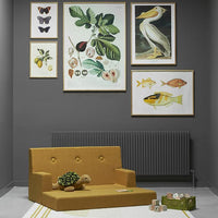 by KlipKlap KK Kids Sofa 64x100x40cm - Deep Green W. Light Green (Pre-Order; Est. Delivery in 3-6 Weeks)