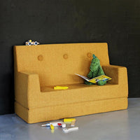 by KlipKlap KK Kids Sofa 64x100x40cm - Blue Grey W. Grey (Pre-Order; Est. Delivery in 3-6 Weeks)