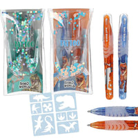 depesche-dino-world-tatoo-glitter-gel-pens