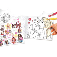 depesche-topmodel-kitty-colouring-book-figural-kitty-and-doggy-stationery-depe-0012713