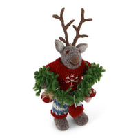 gry-sif-small-grey-boy-deer-w-garland-12cm