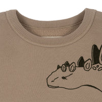 konges-sløjd-lou-animal-spike-dino-gots-oxford-tan-kong-w23ks6428-ot-2y