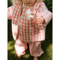 konges-slojd-rhw-x-ks-bella-jacket-peach-blossom-check-clothing-wear-fashion-kong-s25ks103589-pbc-18m