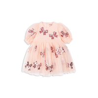 konges-sløjd-yvonne-sleeve-dress-bella-bow-kong-s25ks102439-beb-2y