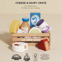 le-toy-van-cheese-dairy-wooden-market-crate-8-piece-play-toy-ltv-tv185