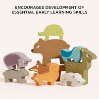 le-toy-van-woodland-stacking-forest-animals-bag-10-piece-play-toy-ltv-pl087