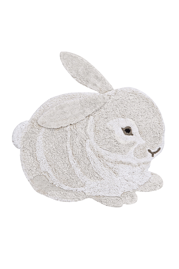 Lorena Canals Animal Rugs Bunny Machine Washable Cotton Rug - 130x135cm