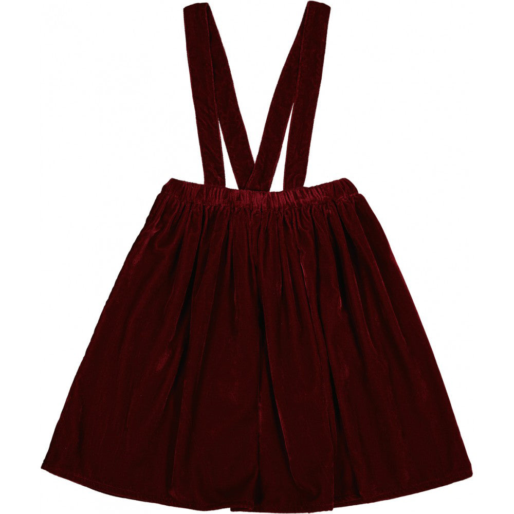 Louis Louise Marie Antoinette Velvet Skirt Burgundy – Petit Bazaar