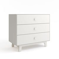 Oeuf 3 Drawer Dresser White - Sparrow Base (Pre-Order; Est. Delivery in 6-10 Weeks)