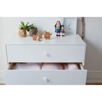 Oeuf 3 Drawer Dresser White - Sparrow Base (Pre-Order; Est. Delivery in 6-10 Weeks)
