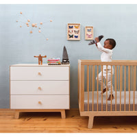 Oeuf 3 Drawer Dresser White - Classic Base (Pre-Order; Est. Delivery in 6-10 Weeks)