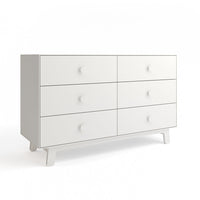 Oeuf 6 Drawer Dresser White - Sparrow Base