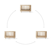 Oliver Furniture Wood Mini+ Cot Bed (Pre-Order; Est. Delivery in 6-10 Weeks)