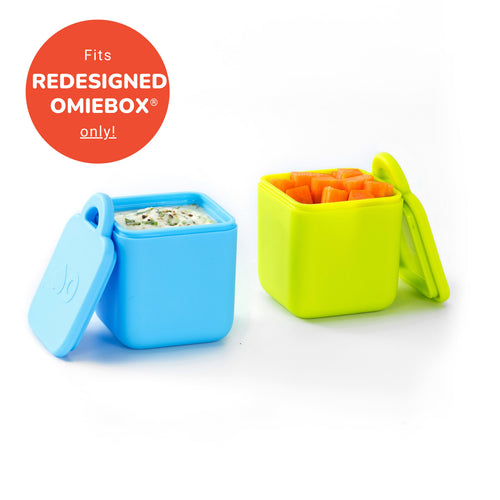 OmieBox OmieDip 防漏醬料盒 2個裝 - Blue/Lime