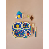 rice-dk-melamine-baby-dinner-set-in-gift-box-galaxy-print-4-pcs-rice-babox-4zgalaxy