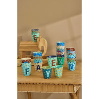 Rice DK Melamine Cup With The Letter V - Stars - Medium - 250 ml