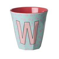 rice-dk-melamine-cup-with-the-letter-w-flowers-medium-250-ml
