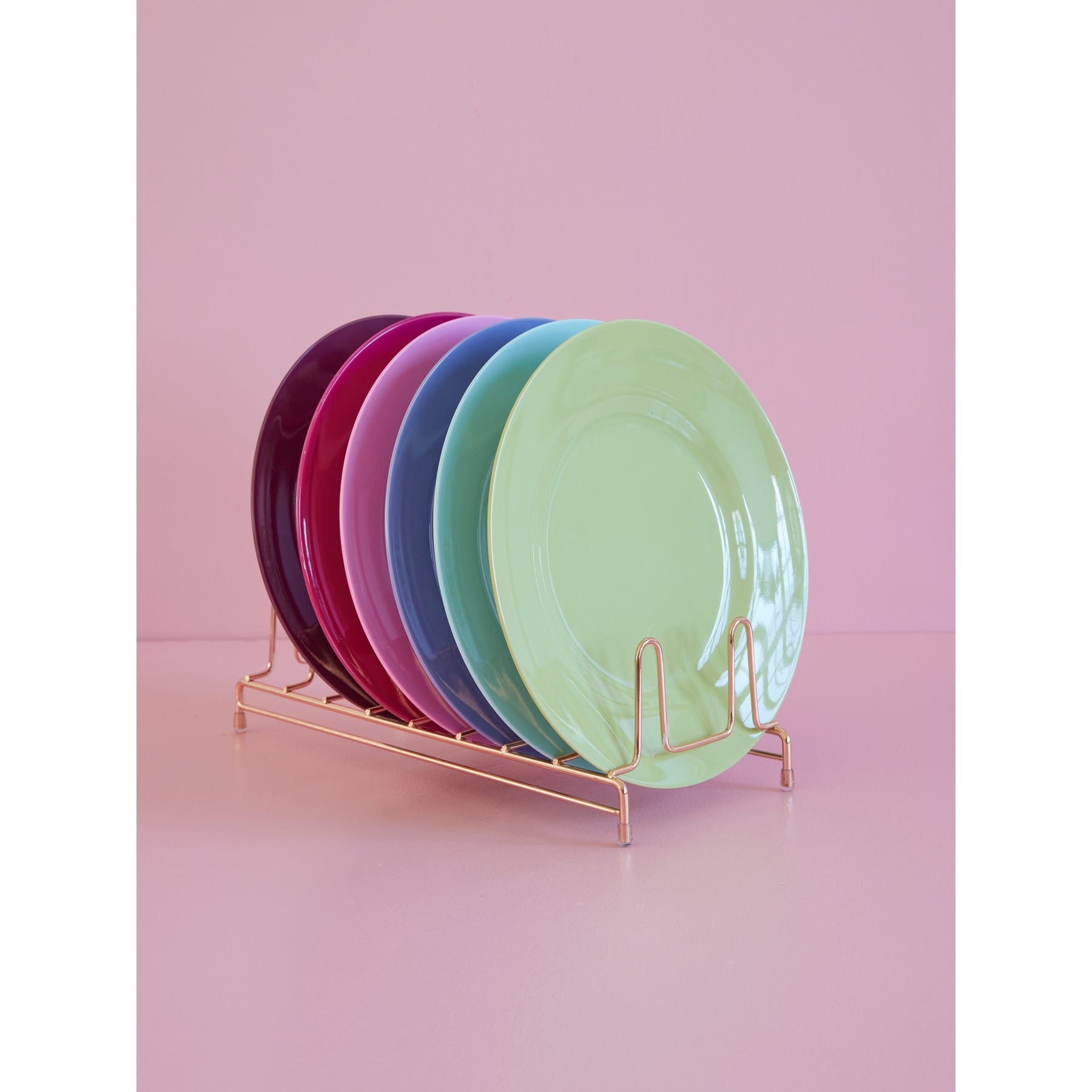 Rice DK Melamine Round Dinner Plates in Colors Pack