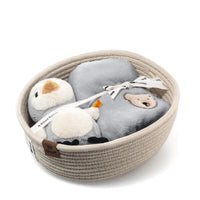 steiff-lio-penguin-with-rattle-and-bib-gift-set-multicoloured-22cm-baby-nursery-stff-242977
