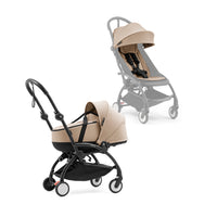 stokke-yoyo-baby-stroller-complete-set-black-frame-with-taupe-seat-pack-bassinet-baby-nursery-yoyo-yo501spb02