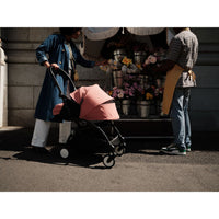 Stokke YOYO³ 0+ 6+ Complete Baby Stroller Set - Black Frame with Black 0+ Newborn Pack & 6+ Color Pack