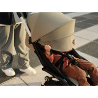 Stokke YOYO³ Newborn Shell 6+ Complete Baby Stroller Set - White Frame with Aqua Newborn Shell & 6+ Color Pack