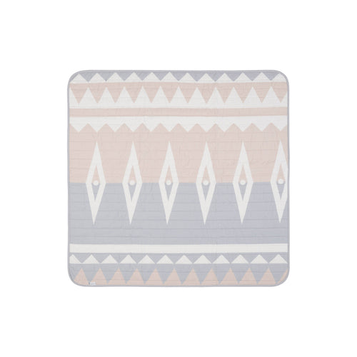 Toddlekind Waterproof Organic Travel Mat - Blush - 120x120cm