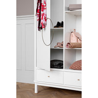 Oliver Furniture Wood 2門衣櫃 白色 (預訂產品,約於2至3個月內送貨)