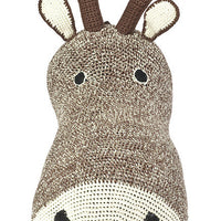 Anne-Claire Petit Reindeer Head Crochet - Choco