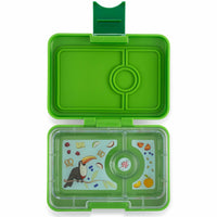 Yumbox Mini Snack Avocado Green 3 Compartment Lunch Box