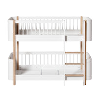 Oliver Furniture Wood Mini+ Low Bunk Bed White/Oak