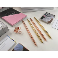 The Happiness Planner Set of 4 Pen Gold & Rose Gold