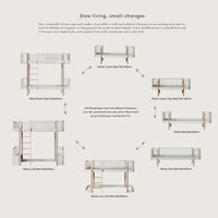 Oliver Furniture Conversion Kit - Wood Junior Day Bed to Wood Day Bed 200cm