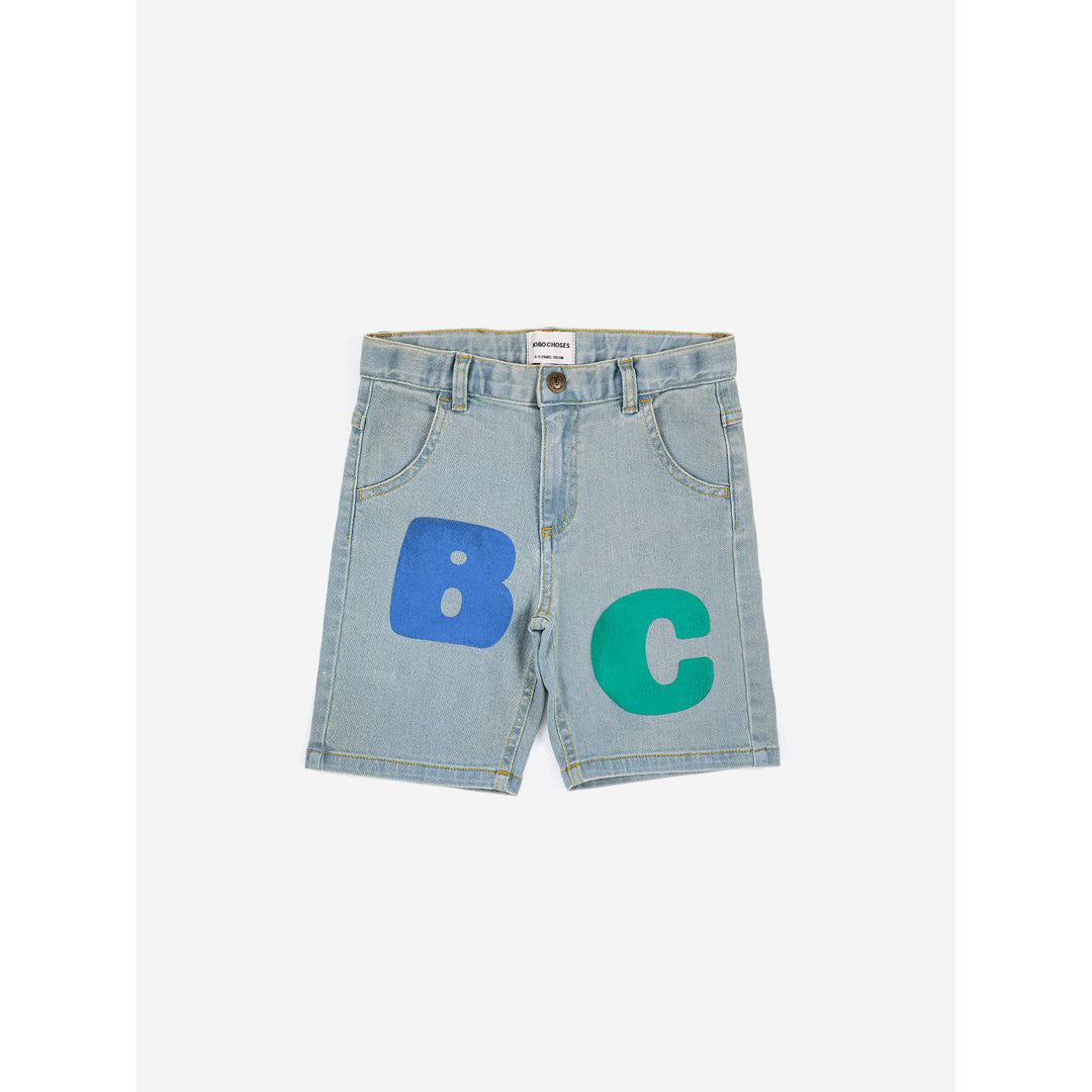 Colored denim new arrivals bermuda shorts