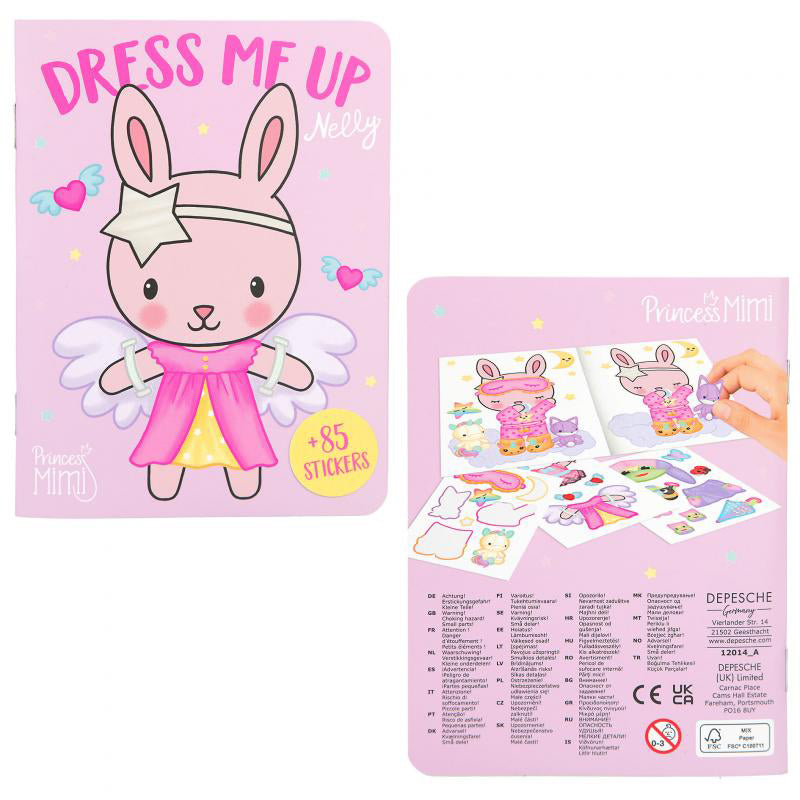 princess mimi dress me up Depesche 12462 Princess Mimi Dress Me Up Book 24 Pages for Creating Chic Princess Outfits and 10 Sheets Many Royal Stickers : Amazon.ae: Toys