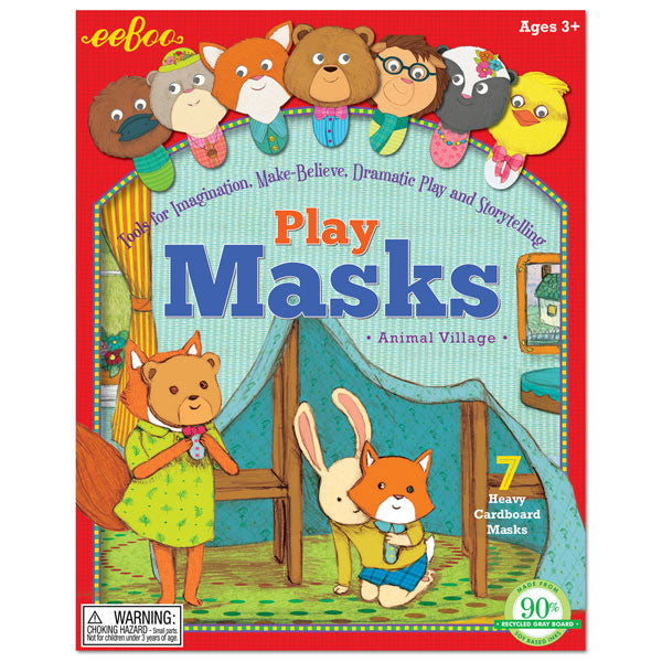 eeBoo Animal Village Play Masks – Petit Bazaar