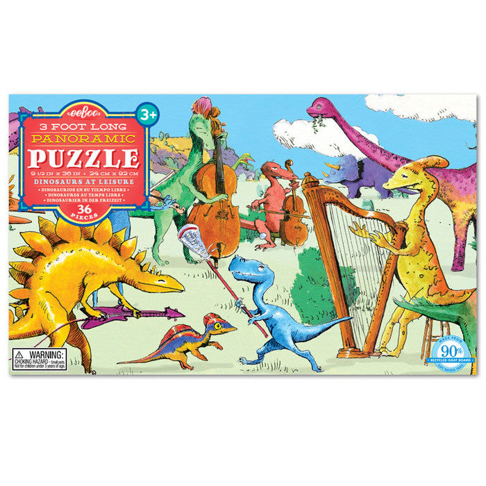 Dinosaurs at Leisure 36pc Long Puzzle Dinosaurs at Leisure 36pc Long Puzzle