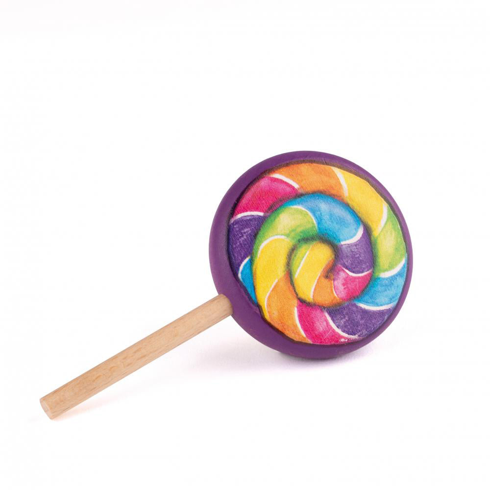 Erzi FUNLAB Gelato Lolly Al Lampone In Legno - Giocattolo Per Bambini, Cibo Finto Con Pezzetti Di Frutta A Cuore