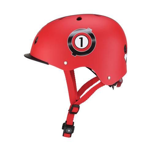 Globber Elite Lights 兒童頭盔 XS-S (48-53cm) - New Red Racing