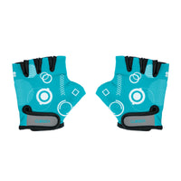 Globber Toddler Gloves - Teal Shapes
